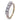 Vintage diamond 14k white gold five stone wedding band Ring Jack Weir & Sons