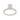 Vintage GIA 2.74 carat pink sapphire 14k white gold ring Ring Jack Weir & Sons