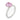 Vintage GIA 2.74 carat pink sapphire 14k white gold ring Ring Jack Weir & Sons