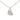 Contemporary diamond 18k white gold heart necklace Necklaces Jack Weir & Sons