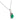 Vintage 1.60 carat emerald diamond 14k white gold platinum necklace Necklaces Jack Weir & Sons