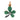 Victorian diamond green stone 18K rose gold four leaf clover pendant