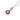 Art Deco style diamond ruby target platinum 14k white gold pendant necklace Necklaces Jack Weir & Sons