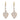 Edwardian diamond 18k two tone gold earrings