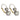 Edwardian style 2.34 carat diamond platinum gold drop earrings