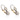Victorian style 1.33 carat old cut diamond platinum 18k gold drop earrings Earrings Jack Weir & Sons