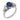 Vintage 2.63 cabochon cut sapphire diamond platinum ring Rings Jack Weir & Sons