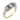 Art Deco sapphire diamond 18k yellow gold platinum ring Rings Jack Weir & Sons