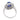 Vintage 5.00 carat star sapphire diamond ballerina cluster 18k white gold ring Rings Jack Weir & Sons