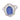 Vintage 5.00 carat star sapphire diamond ballerina cluster 18k white gold ring Rings Jack Weir & Sons