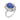 Vintage 5.00 carat star sapphire diamond ballerina cluster 18k white gold ring Rings Jack Weir & Sons
