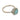 Mid Century 2.20 carat aquamarine diamond 18k white gold cluster ring Rings Jack Weir & Sons