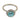 Mid Century 2.20 carat aquamarine diamond 18k white gold cluster ring Rings Jack Weir & Sons