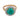 Edwardian turquoise diamond two tone cluster ring Ring Jack Weir & Sons
