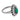 Art Deco inspired 1.56 carat pear shape emerald diamond platinum onyx ring Ring Jack Weir & Sons