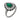 Art Deco inspired 1.56 carat pear shape emerald diamond platinum onyx ring Ring Jack Weir & Sons