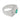 Retro emerald diamond platinum tank ring Ring Jack Weir & Sons