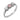 Pink and white diamond platinum tree stone ring Rings Jack Weir & Sons