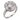 Art Deco style 2.40 carat diamond platinum cluster ring