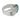 Art Deco diamond emerald platinum buckle ring Ring Jack Weir & Sons