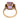 Retro 4.80 carat amethyst diamond 18k yellow gold cocktail ring Rings Jack Weir & Sons