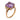 Retro 4.80 carat amethyst diamond 18k yellow gold cocktail ring Rings Jack Weir & Sons