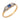 Edwardian sapphire diamond 18k yellow gold ring