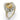 Vintage GIA 3.10 carat no heat sapphire diamond 14k white gold cluster ring Ring Jack Weir & Sons