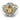Vintage GIA 3.10 carat no heat sapphire diamond 14k white gold cluster ring Ring Jack Weir & Sons