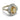 Vintage GIA 3.10 carat no heat sapphire diamond 14k white gold cluster ring Ring Jack Weir & Sons