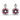 Vintage diamond ruby onyx platinum earrings Earrings Jack Weir & Sons