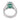 Vintage 3.21 carat emerald diamond 18k white gold ring Rings Jack Weir & Sons