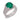 Vintage 3.21 carat emerald diamond 18k white gold ring Rings Jack Weir & Sons