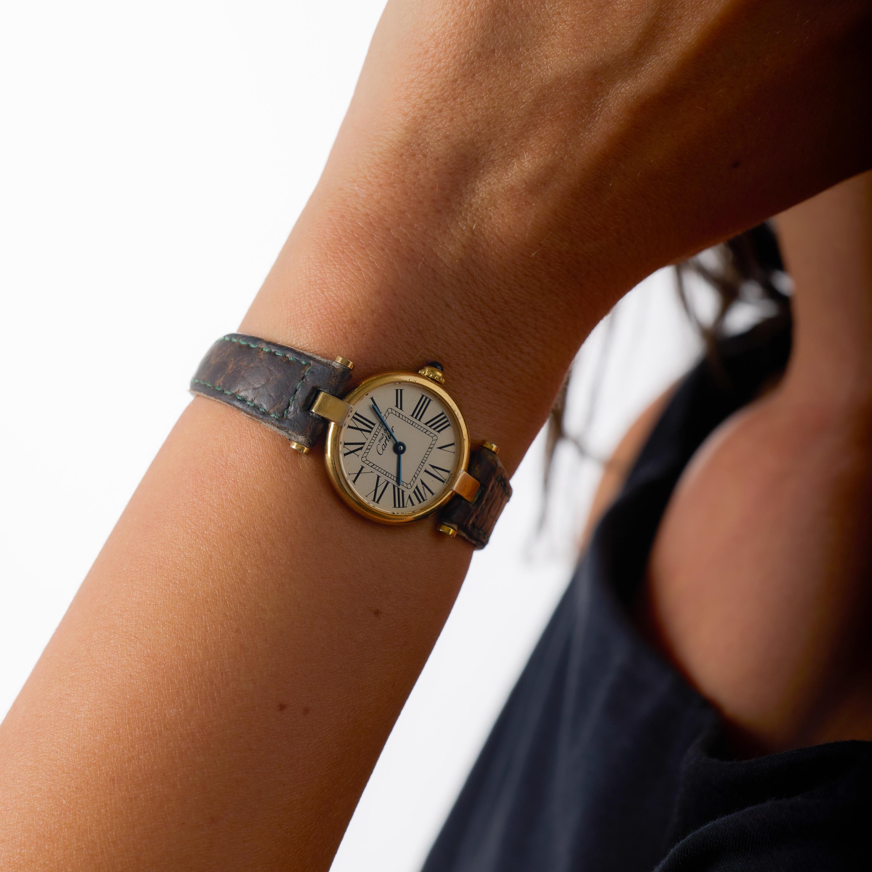 Vintage Cartier Must de Cartier Vendôme Vermeil quartz watch