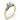 Retro GIA 0.92 carat old European diamond 14k two tone engagement ring Ring Jack Weir & Sons