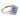Edwardian 2.10 carat Ceylon no heat sapphire diamond 18k white gold ring Ring Jack Weir & Sons