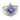 Edwardian 2.10 carat Ceylon no heat sapphire diamond 18k white gold ring Ring Jack Weir & Sons