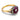 Victorian ruby diamond cluster 18k yellow gold silver ring Jack Weir & Sons