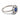 Mid Century sapphire diamond platinum cluster ring Ring Jack Weir & Sons