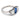 Art Deco 2.30 carat sapphire diamond platinum three stone ring Ring Jack Weir & Sons