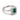 Mid Century English 0.60 emerald diamond 18k white gold ring Ring Jack Weir & Sons