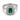 Mid Century English 0.60 emerald diamond 18k white gold ring Ring Jack Weir & Sons