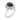 GIA 2.20 carat no heat greenish-blue sapphire diamond halo ring Ring Jack Weir & Sons
