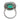 Art Deco style GIA 6.16 carat emerald diamond platinum cluster ring