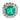 Art Deco style GIA 6.16 carat emerald diamond platinum cluster ring