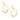 Contemporary 3.25 carat diamond 14k yellow gold hoop earrings Earrings Jack Weir & Sons