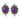 Vintage diamond amethyst turquoise 18k yellow gold cluster earrings Earrings Jack Weir & Sons