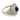 Art Deco sapphire diamond 18k white gold ring Ring Jack Weir & Sons