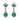 Vintage emerald diamond 18k white gold earrings Earrings Jack Weir & Sons