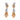 Marquise cut diamond 18k two tone gold drop earrings Earrings Jack Weir & Sons